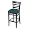 Holland Bar Stool Co 25" Counter Stool, Black Finish, Graph Tidal Seat 314025Blk022 - alternate 1